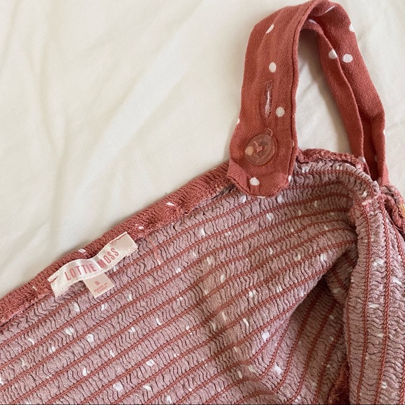 Polka Dot Crop Top - Picture 2 of 3